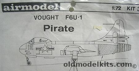 Airmodel 1/72 Vought F6U-1 Pirate - Bagged - (F6U1), 32 plastic model kit